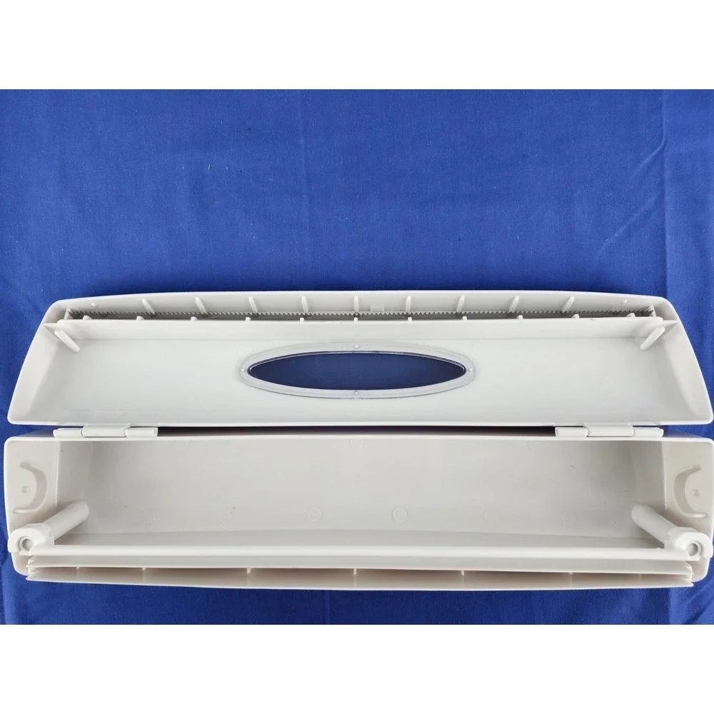 WRAPTASTIC DISPENSER‎ PULL PRESS WRAP FOOD Plastic Wrap Organizer White